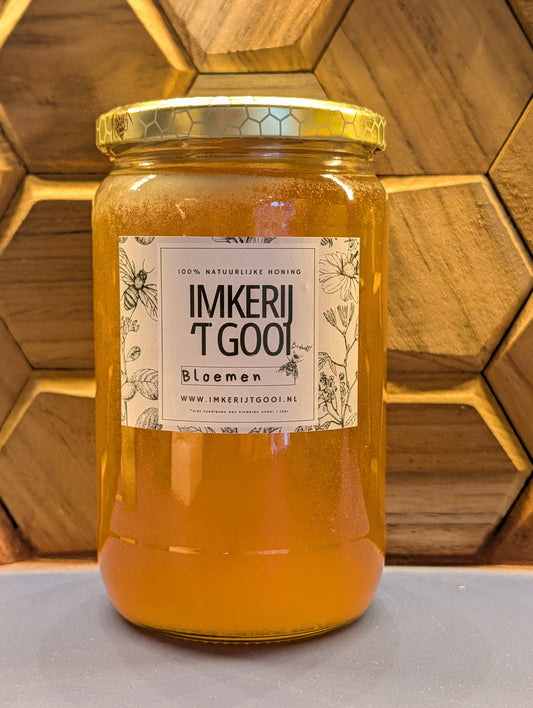 Rauwe bloemen honing 900 gram